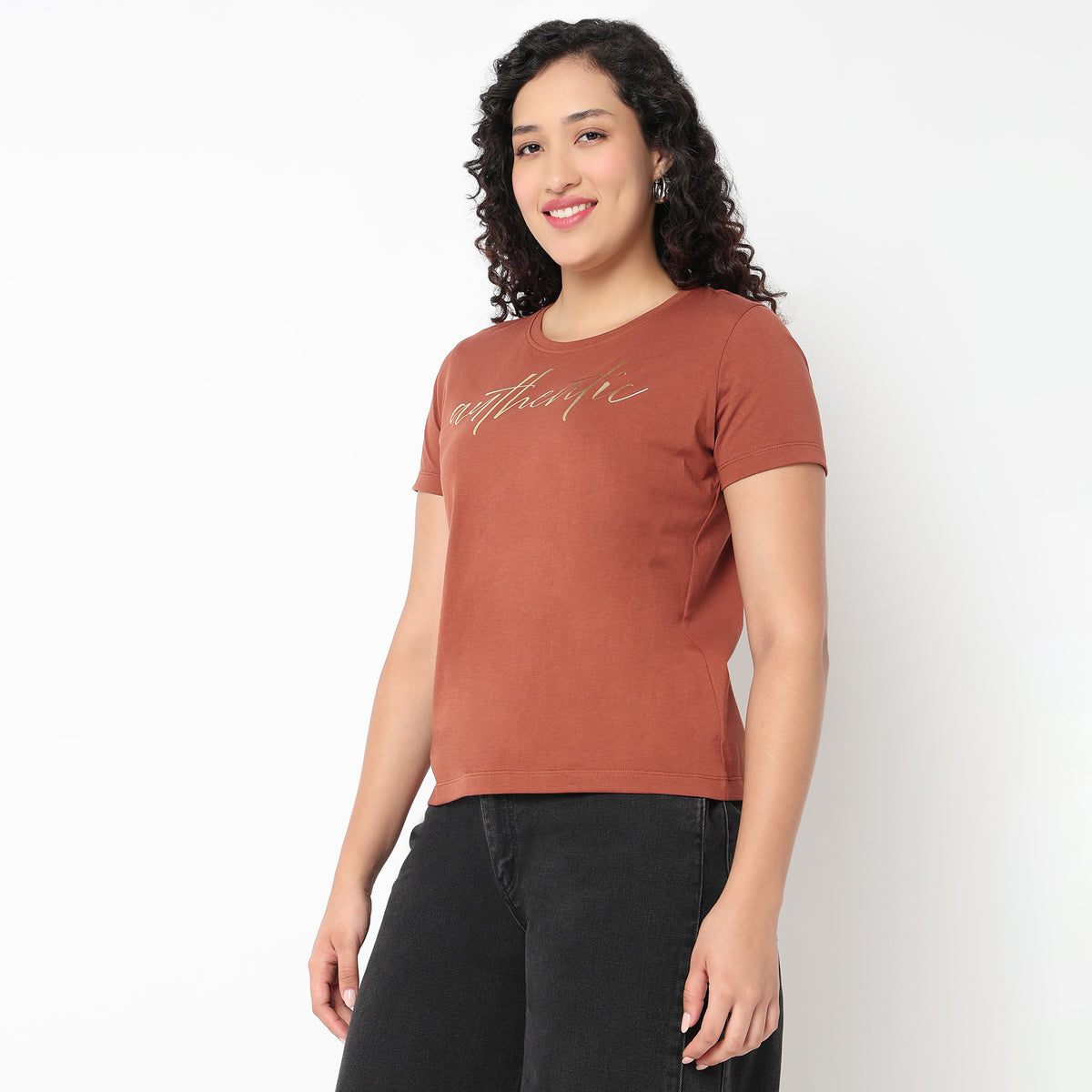 Round Neck Graphic Tees