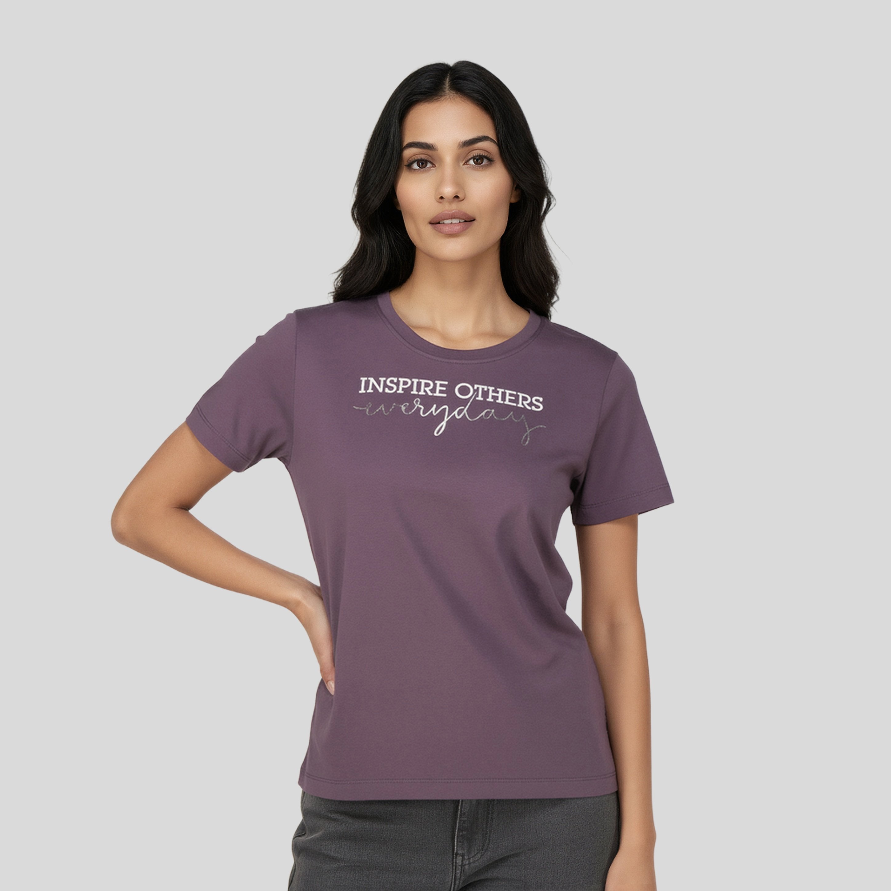 Cotton Crew Neck Graphitee