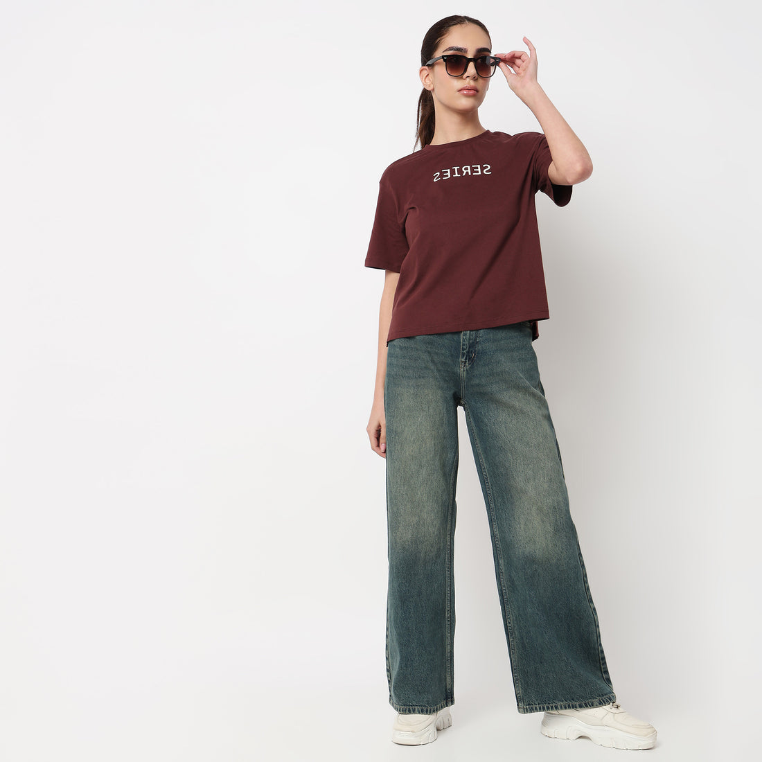 Cotton Crew Neck Graphitee