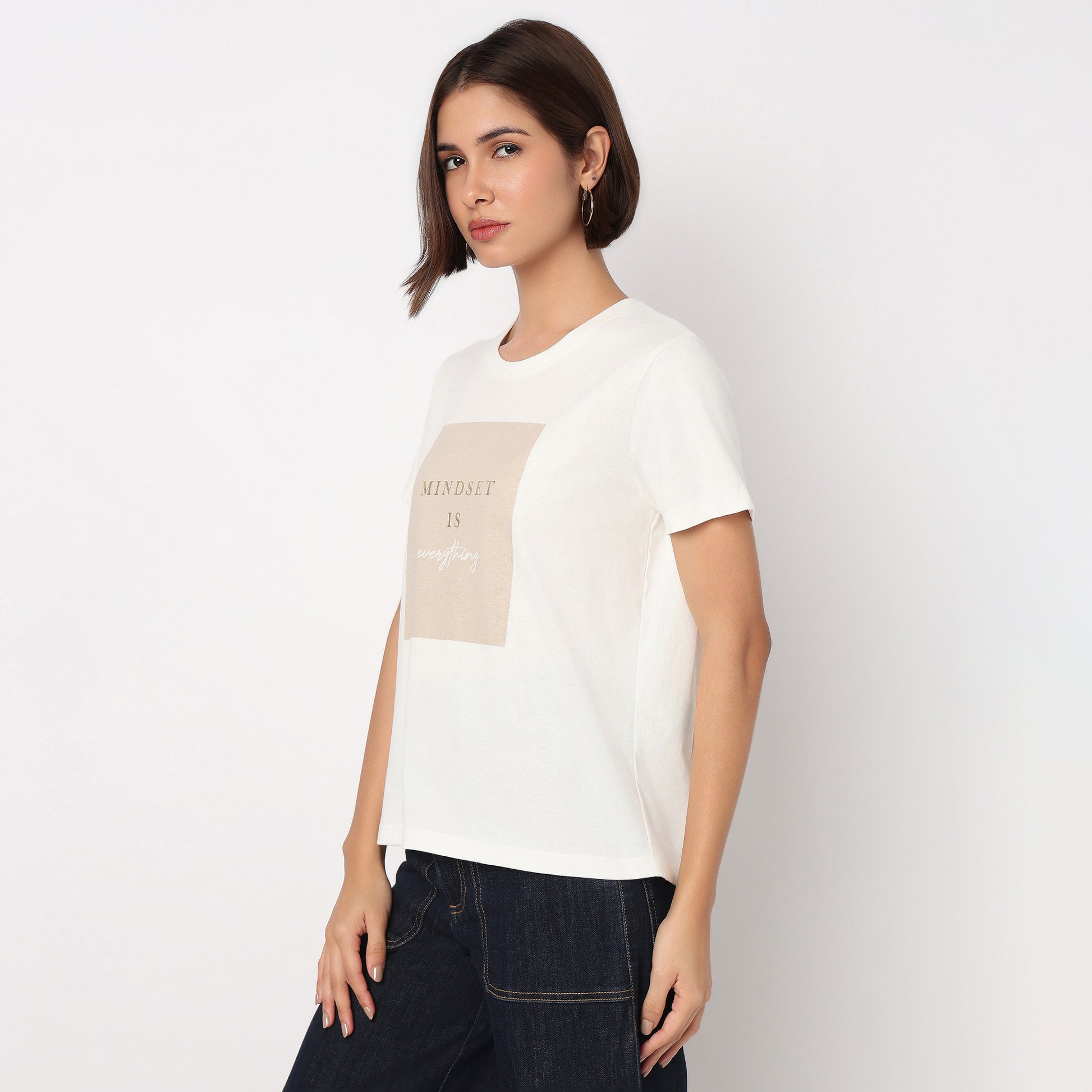 Cotton Crew Neck Graphitee