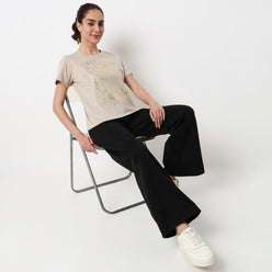 Cotton Crew Neck Graphitee