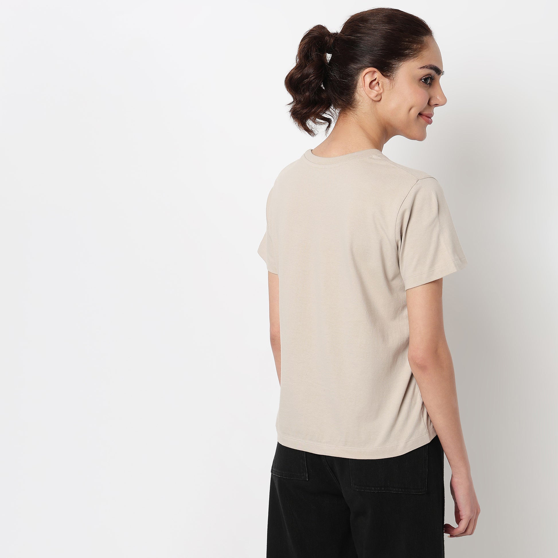 Cotton Crew Neck Graphitee