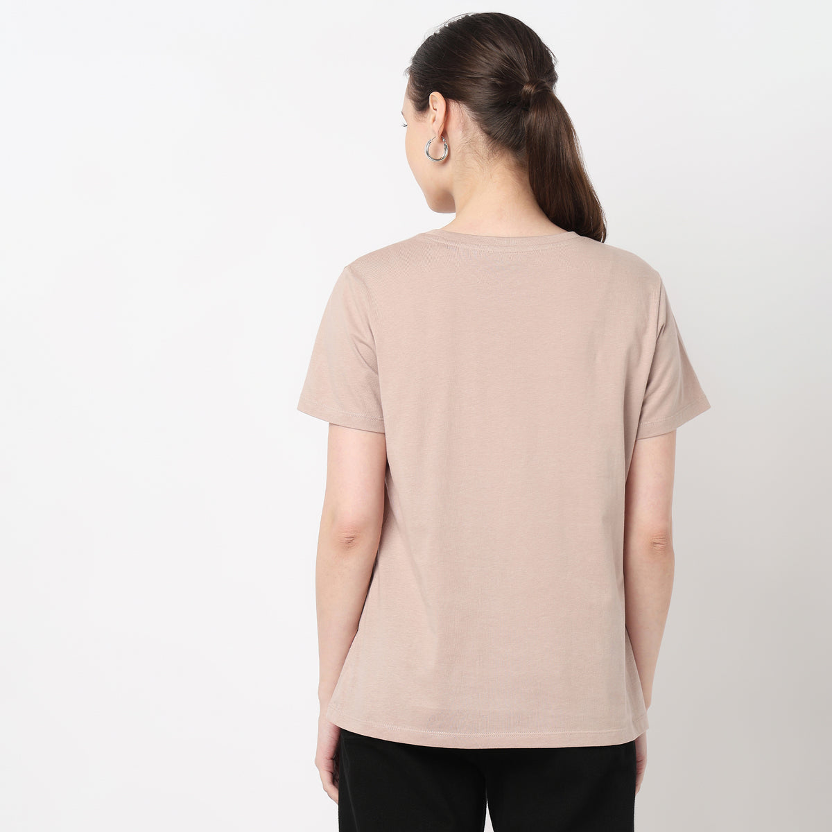 Cotton Round Neck Graphic Tee