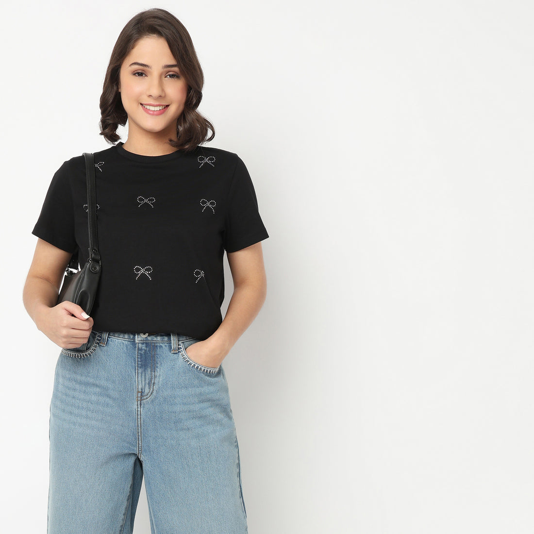 Cotton Crew Neck Graphitee