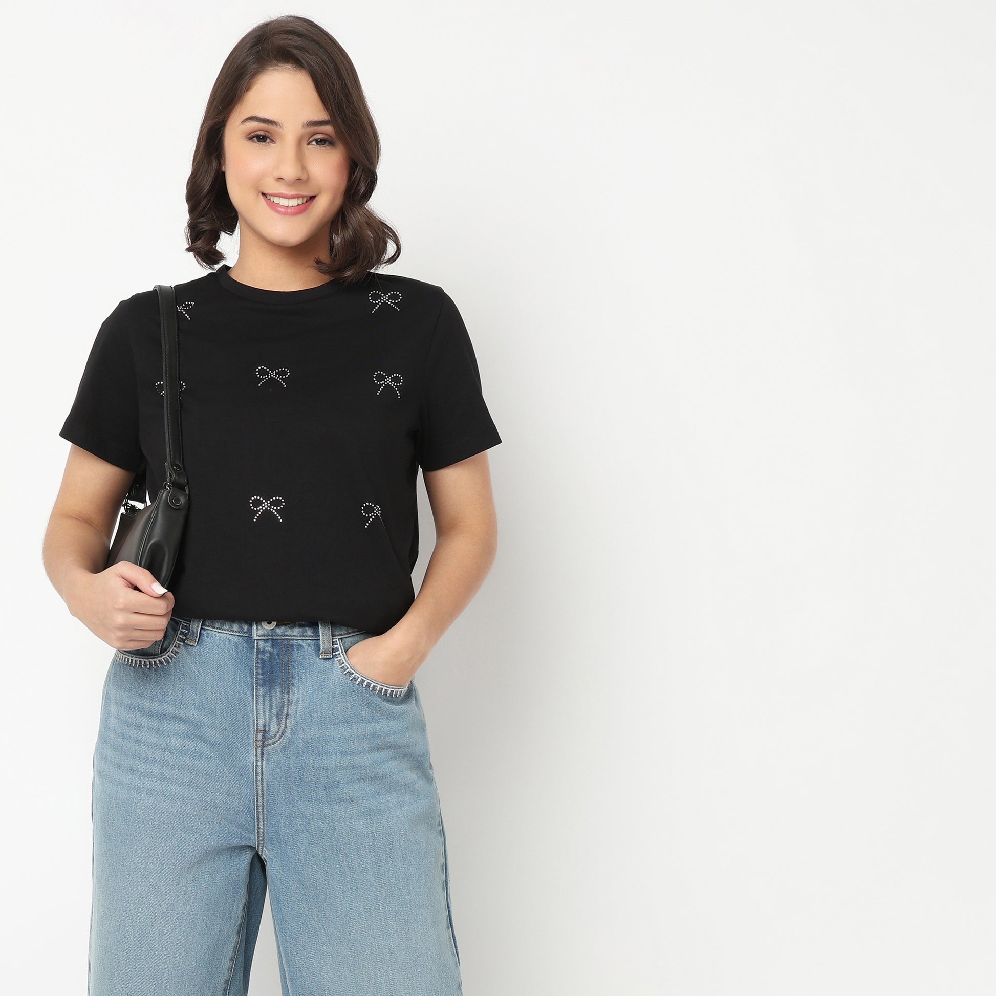 Cotton Crew Neck Graphitee