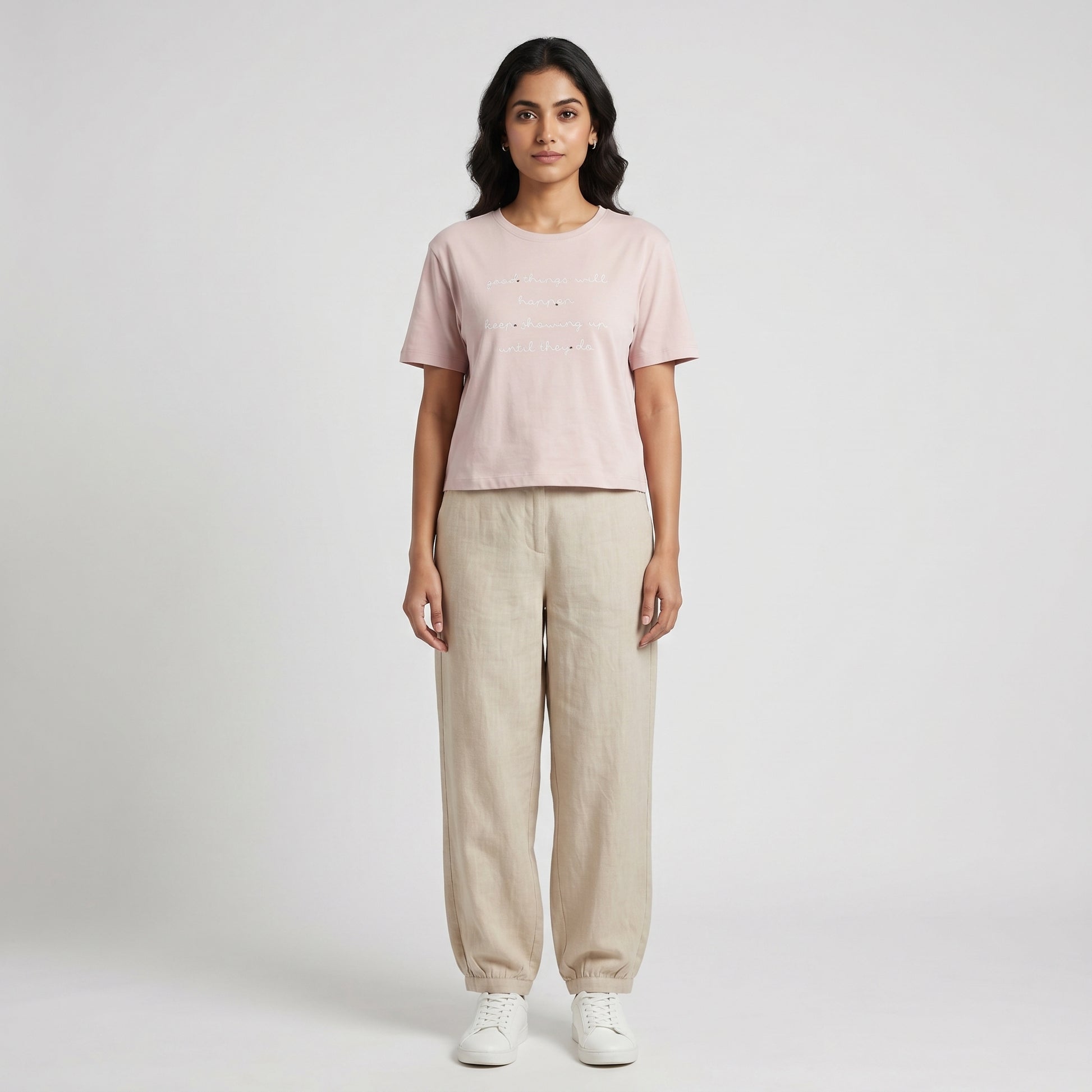 Cotton Crew Neck Graphitee