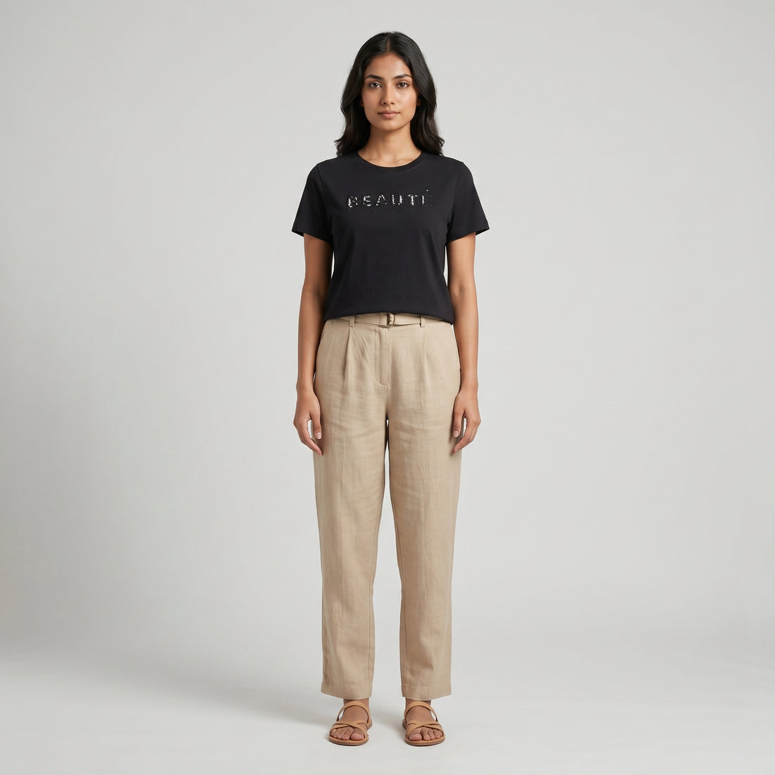 Cotton Crew Neck Graphitee