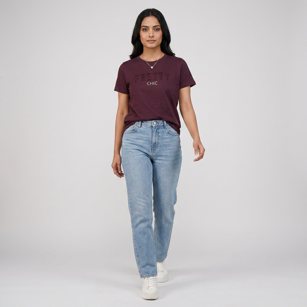 Cotton Crew Neck Graphitee