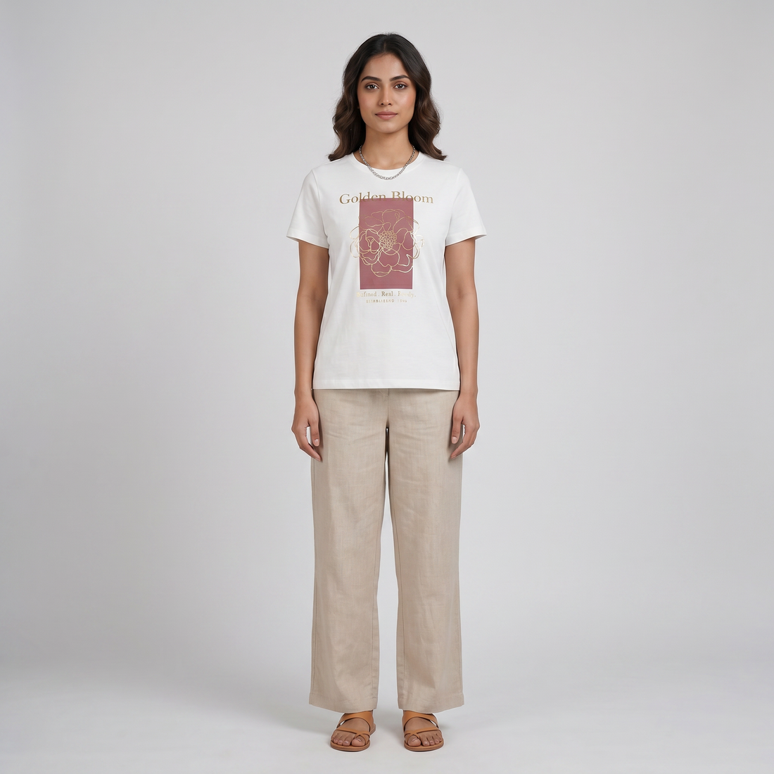 Cotton Crew Neck Graphitee