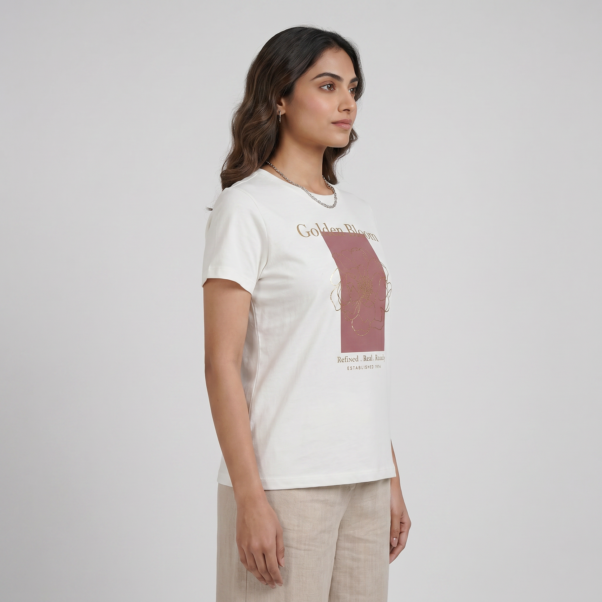 Cotton Crew Neck Graphitee