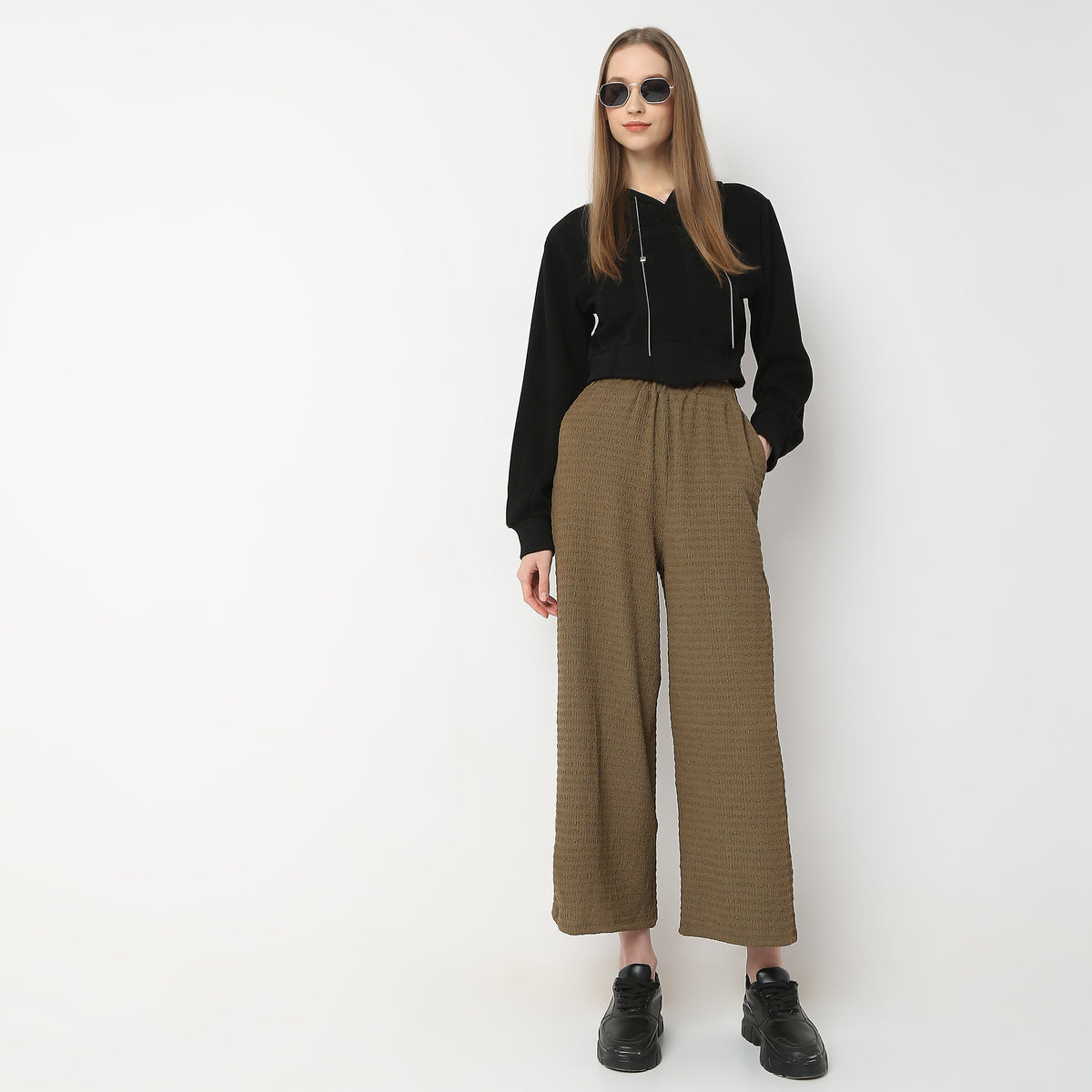 Structured Straight High Rise Palazzos