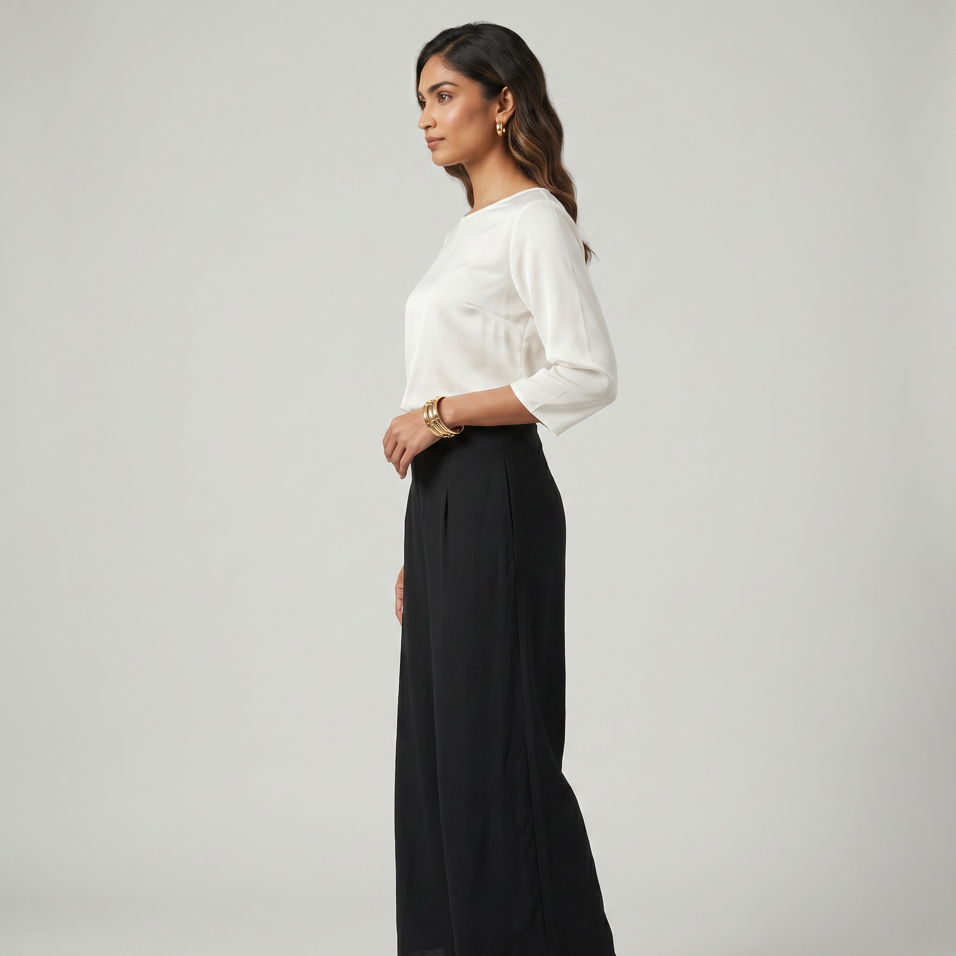 Solid Mid Rise Palazzos