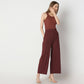 Flare Fit Solid High Rise Palazzos