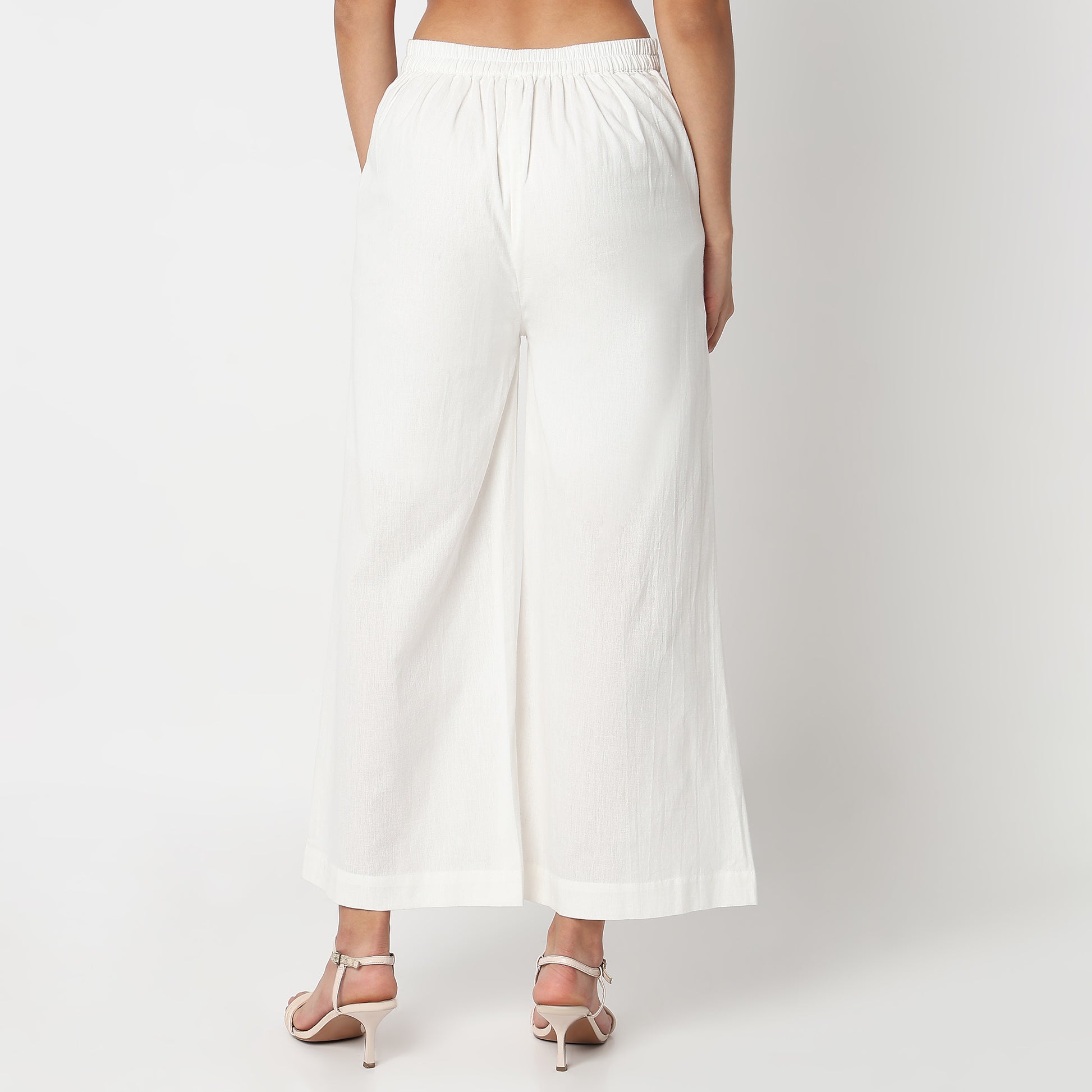 Woven Embroidered Palazzos