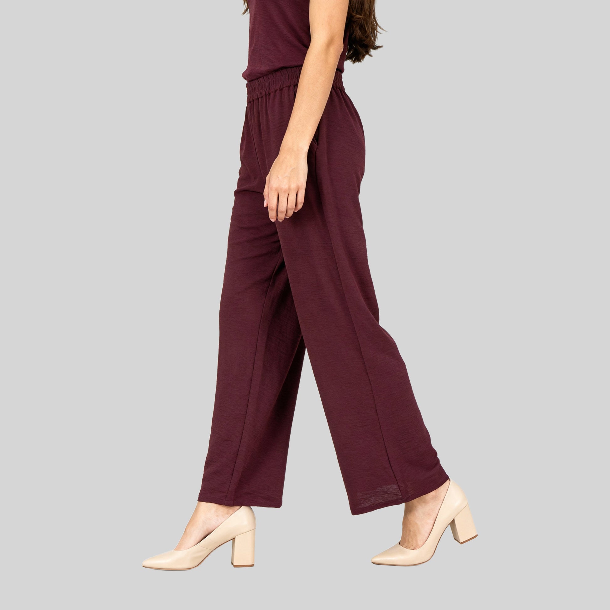 Mid Rise Ankle Length Palazzo