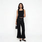Knitted Mid Rise Palazzo