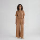 Embroidered Ankle Length Mid Rise Palazzos