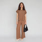 Structured Ankle Length High Rise Palazzos
