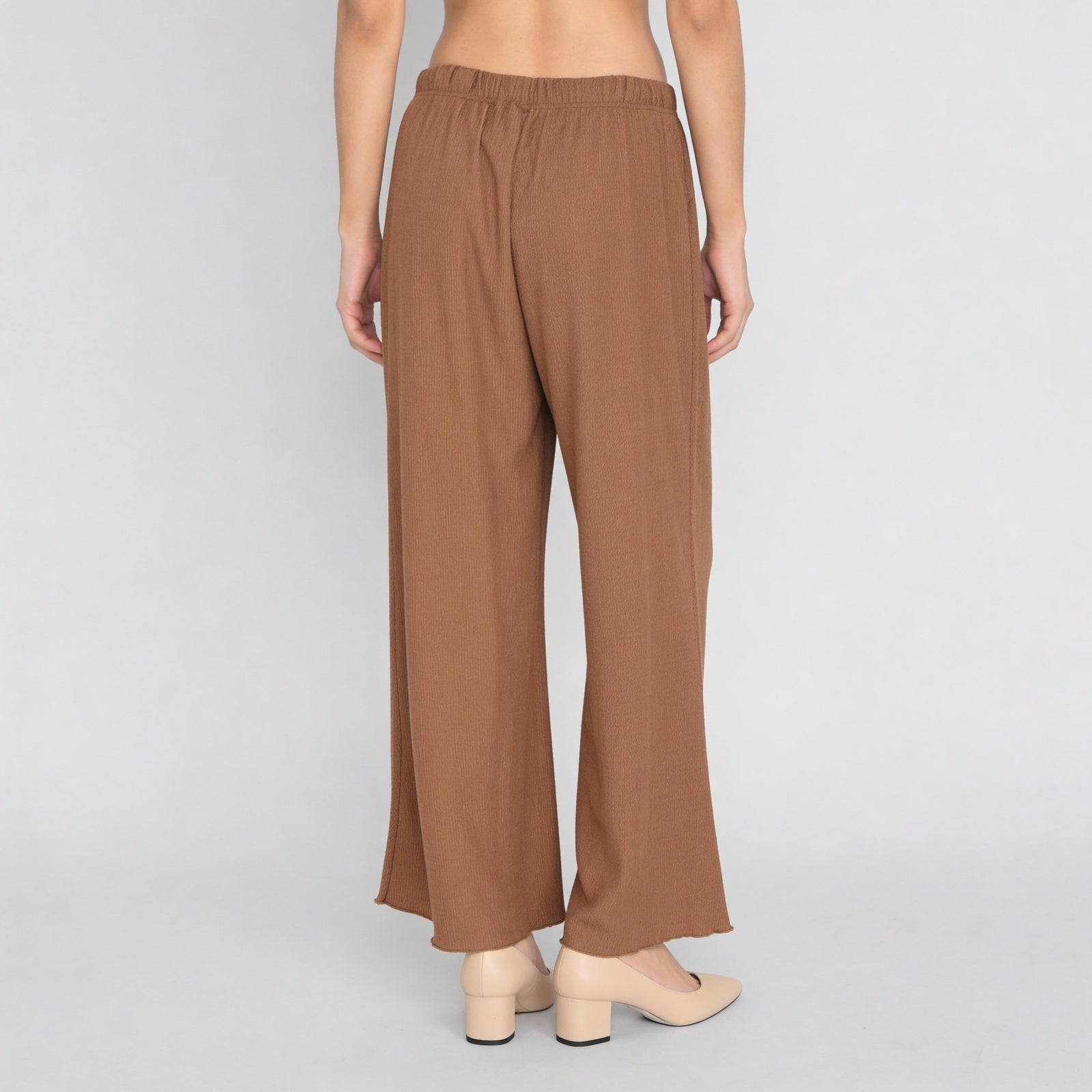 Structured Ankle Length High Rise Palazzos