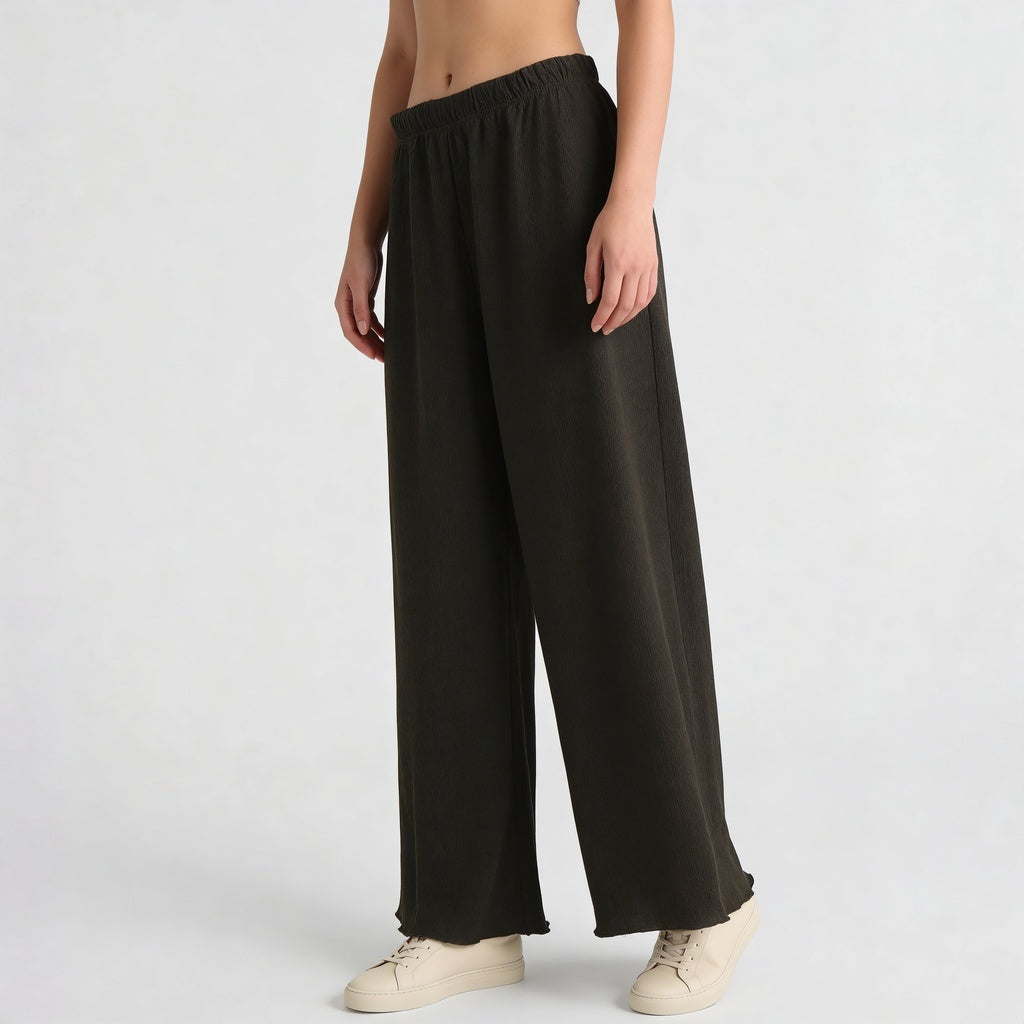 Structured Ankle Length High Rise Palazzos