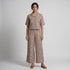 Embroidered Mid Rise Palazzo