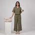 Embroidered Mid Rise Palazzo