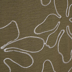 Embroidered Mid Rise Palazzo