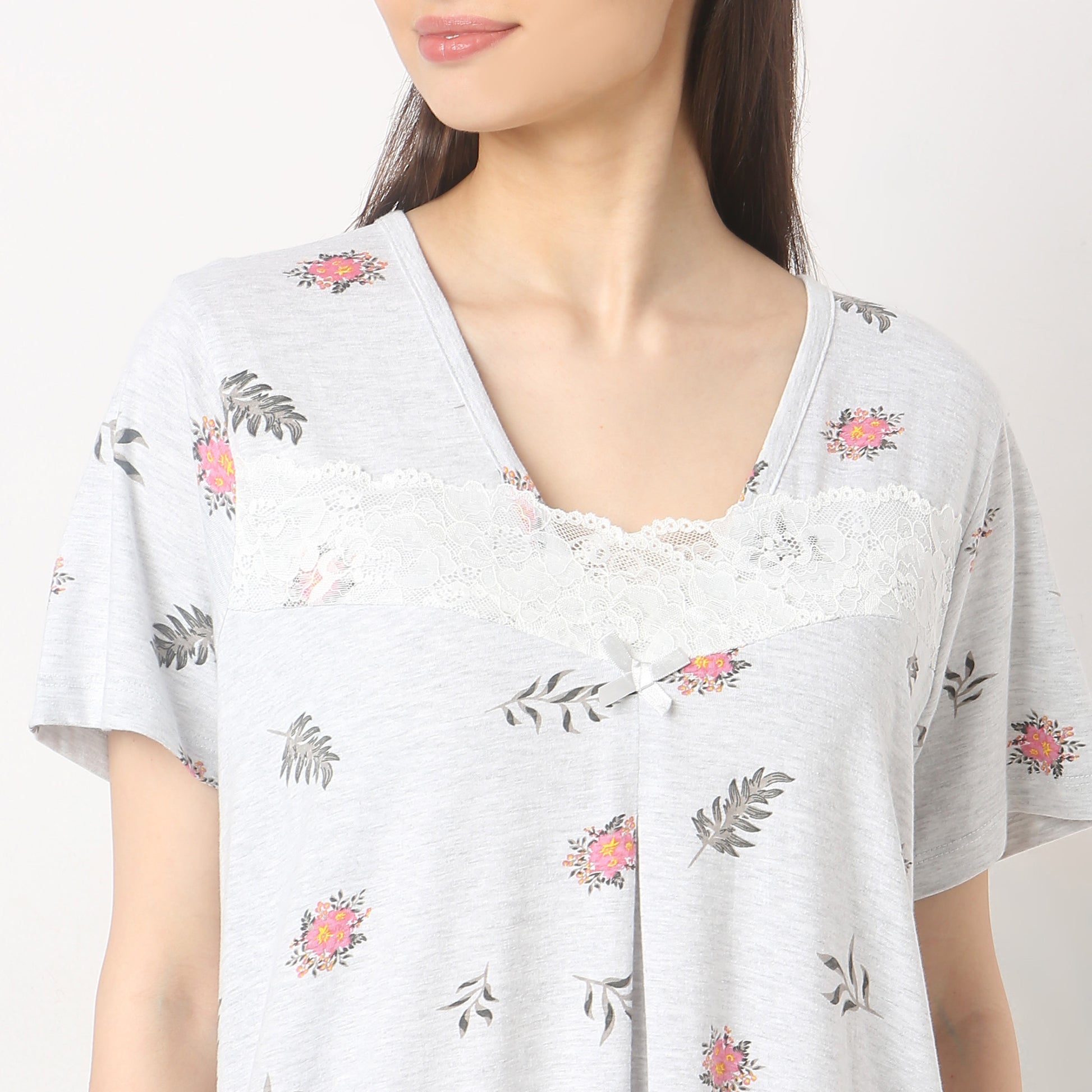 Regular Fit Printed Gown