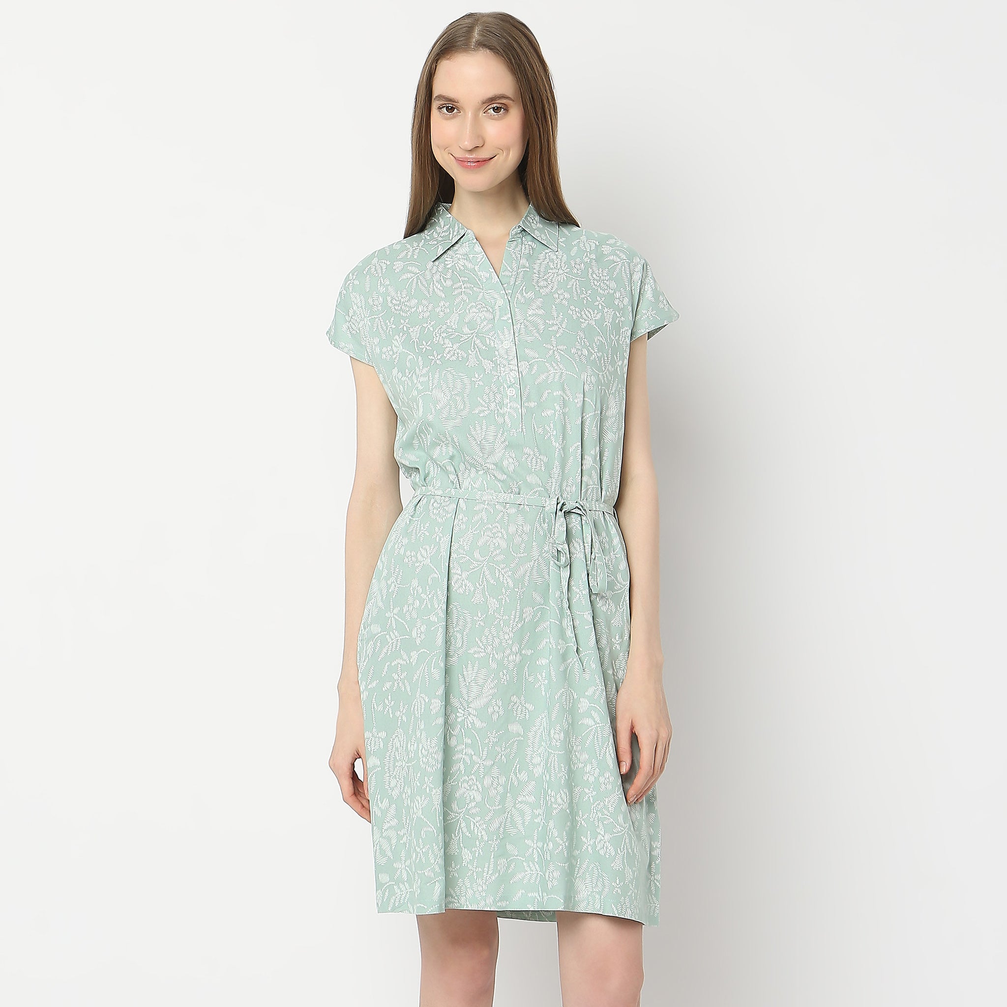 Regular Fit Floral Gown