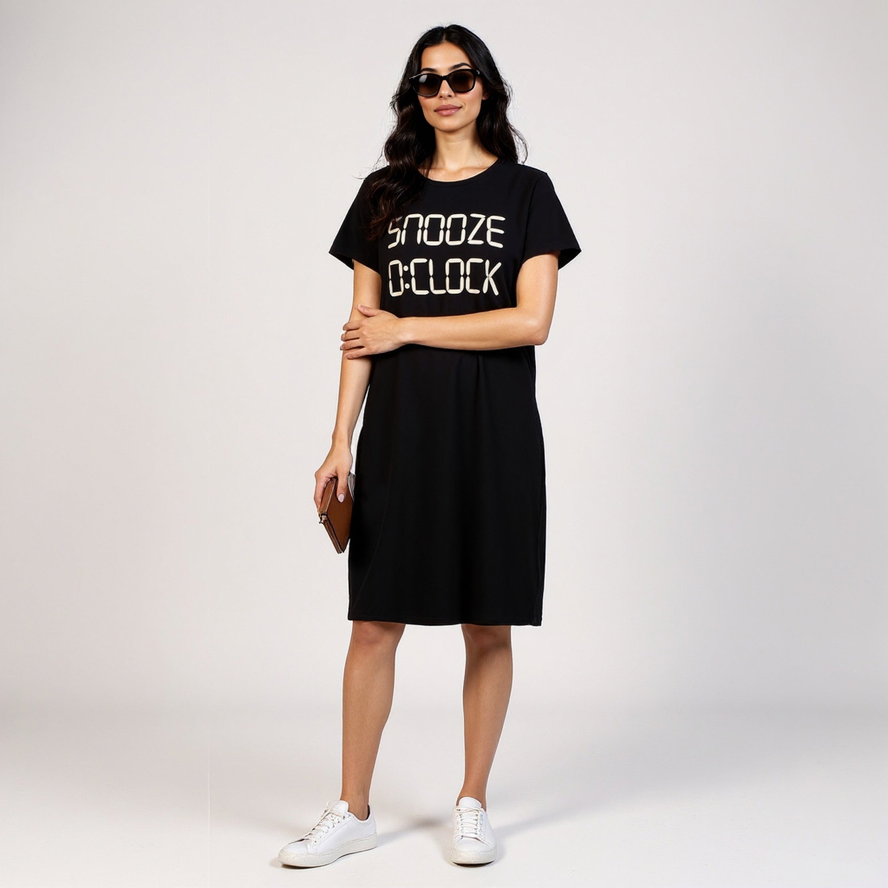 Chest Printed Short Nighty