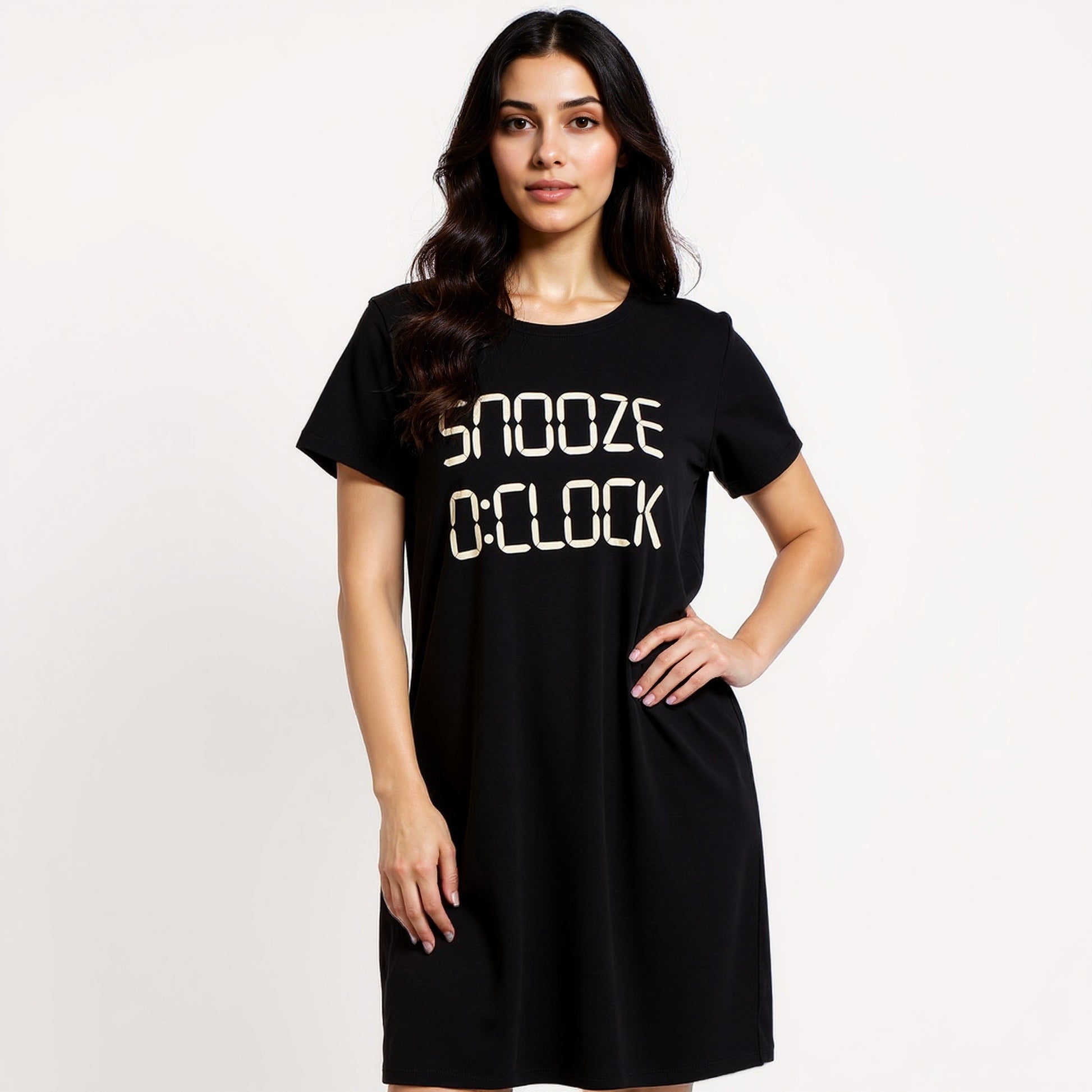 Chest Printed Short Nighty