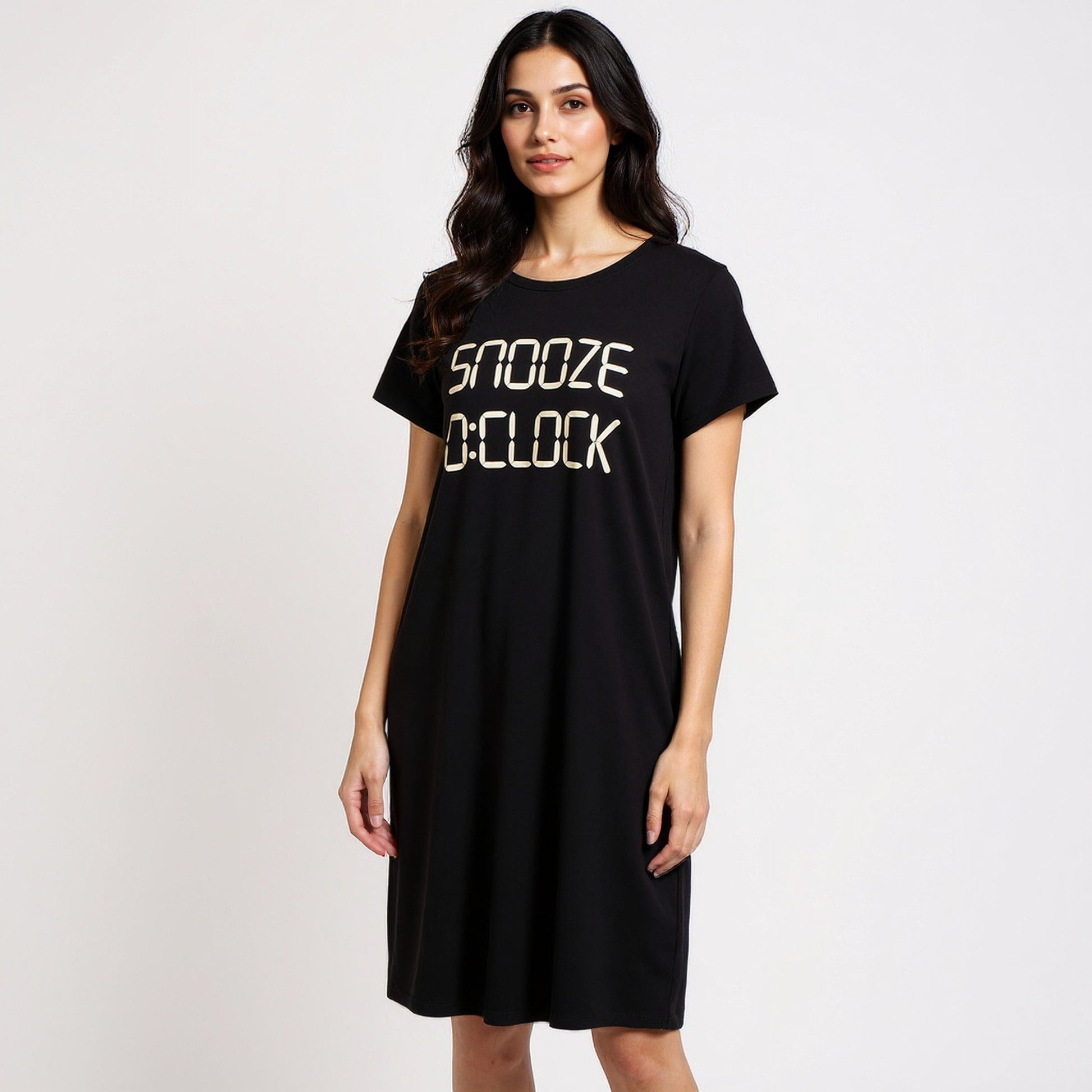 Chest Printed Short Nighty