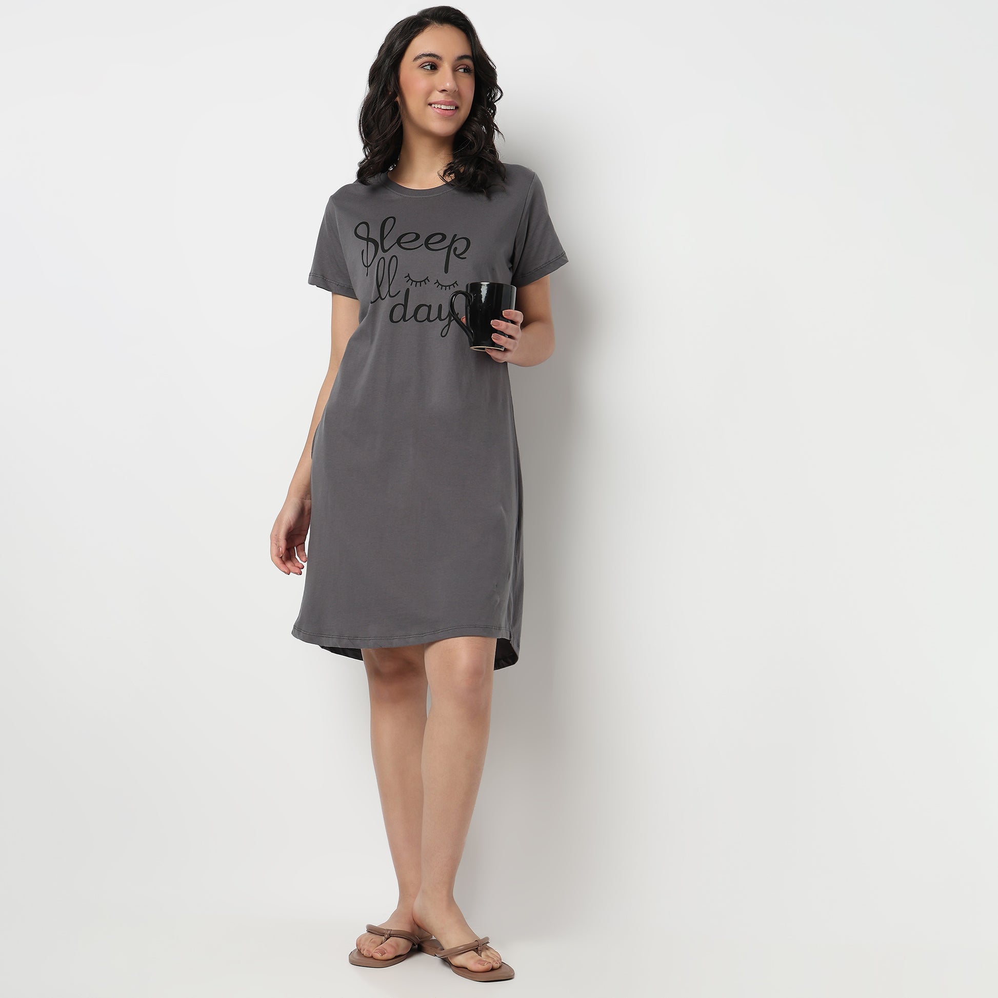 Cotton Printed Short Gown
