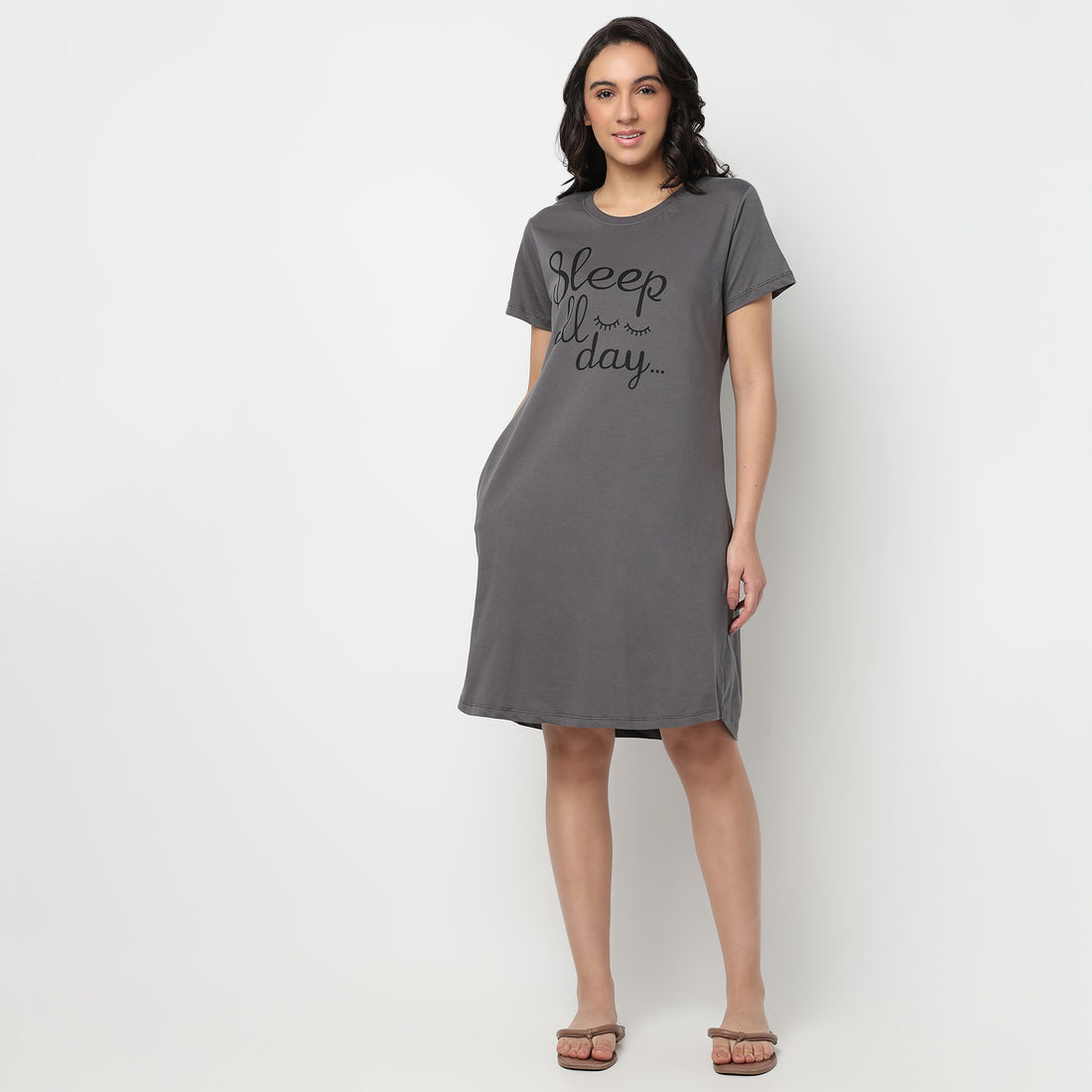 Cotton Printed Short Gown