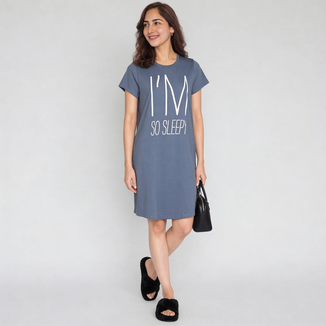 Cotton Floral Short Sleeve Gown