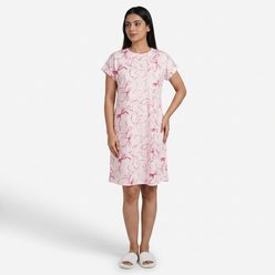 Knitted Abstract Short Gown