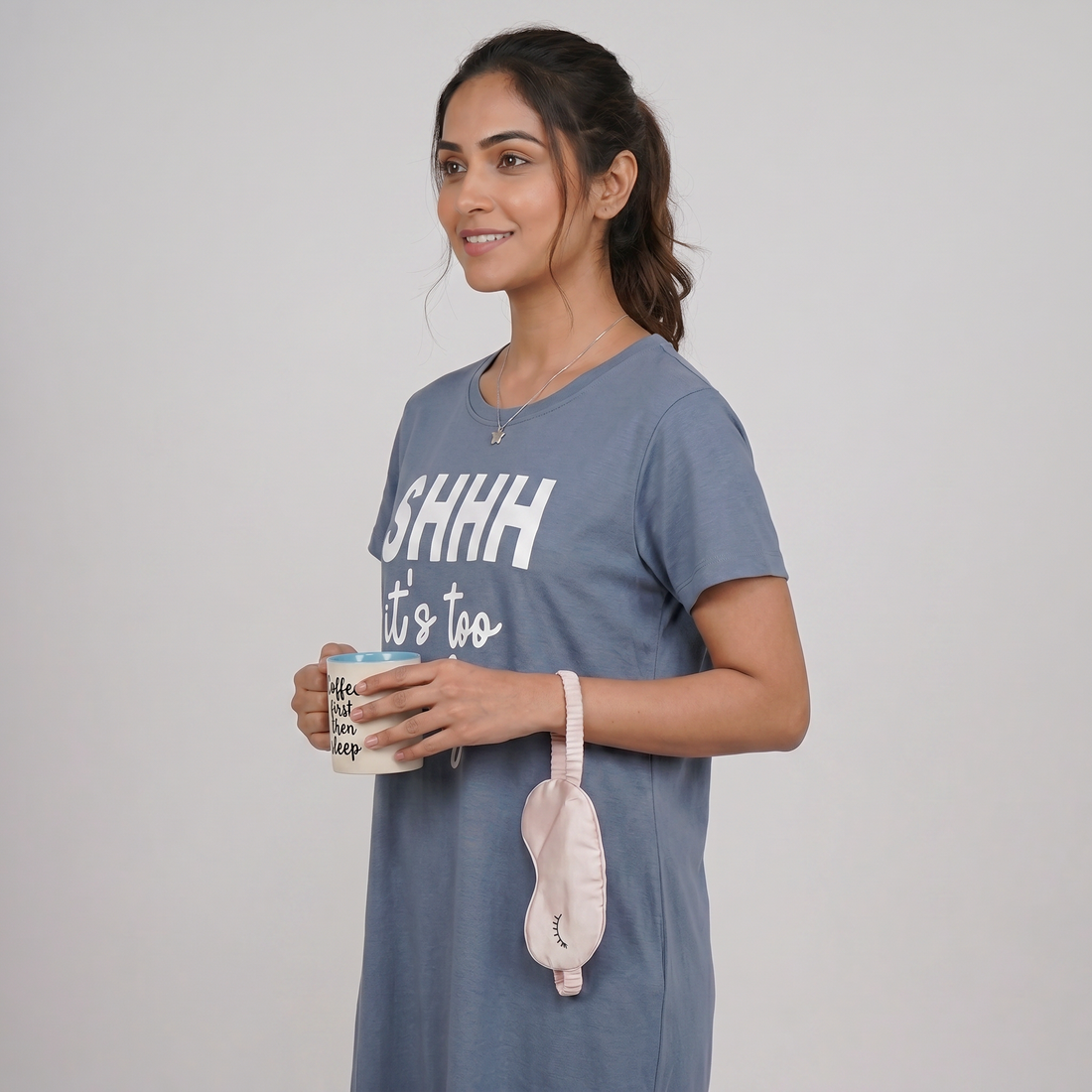 Cotton Printed Short Gown