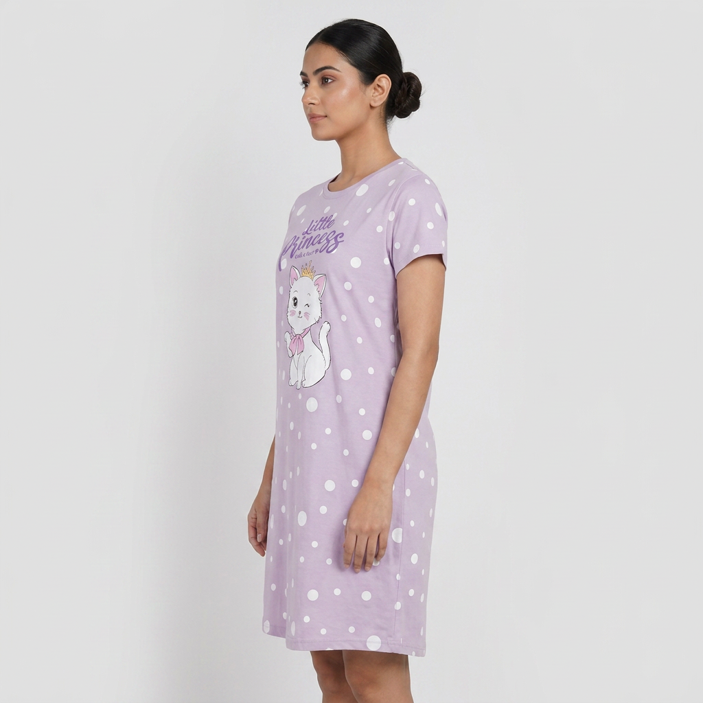 Cotton Printed Short Gown