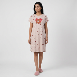 Cotton Printed Short Gown