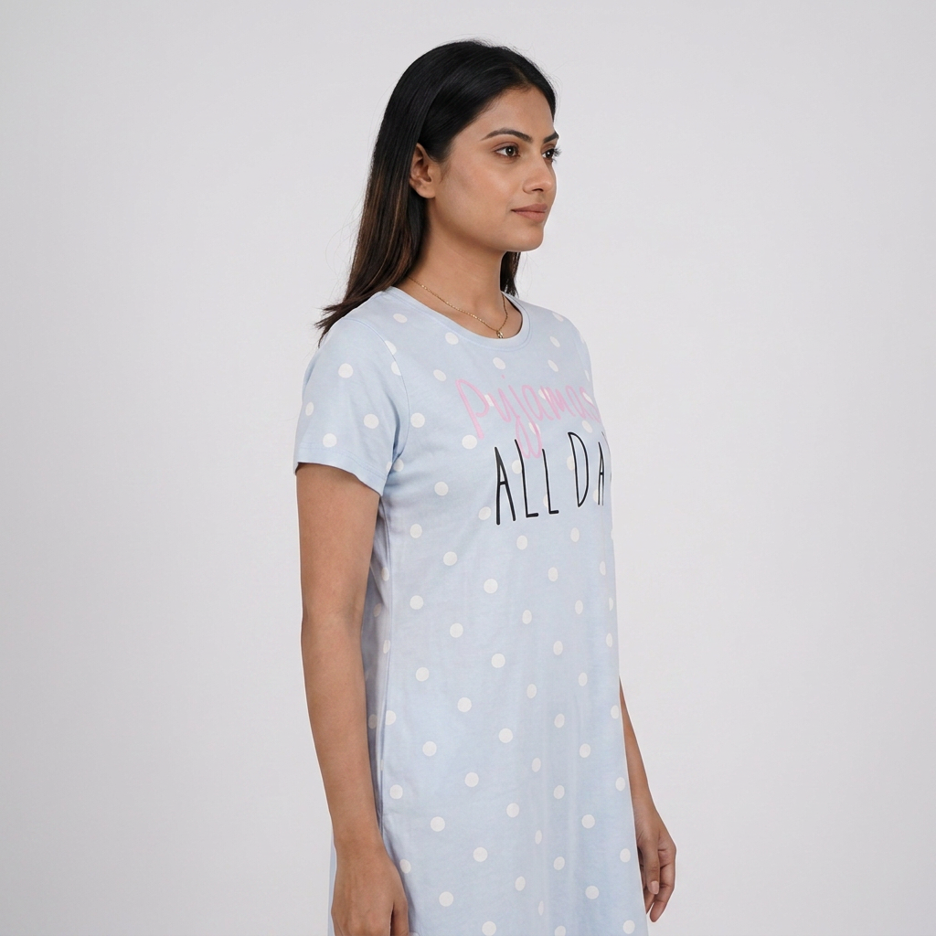 Cotton Printed Short Gown
