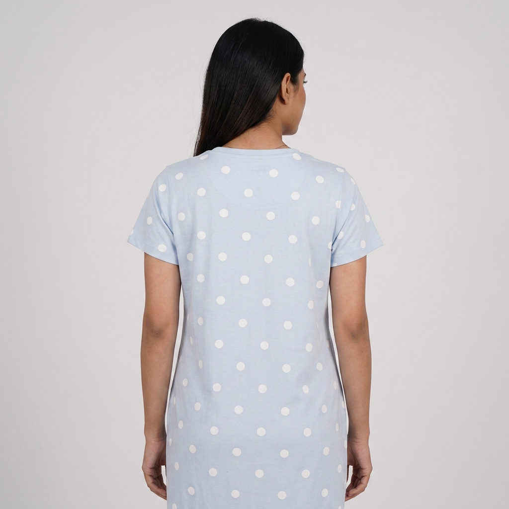 Cotton Printed Short Gown