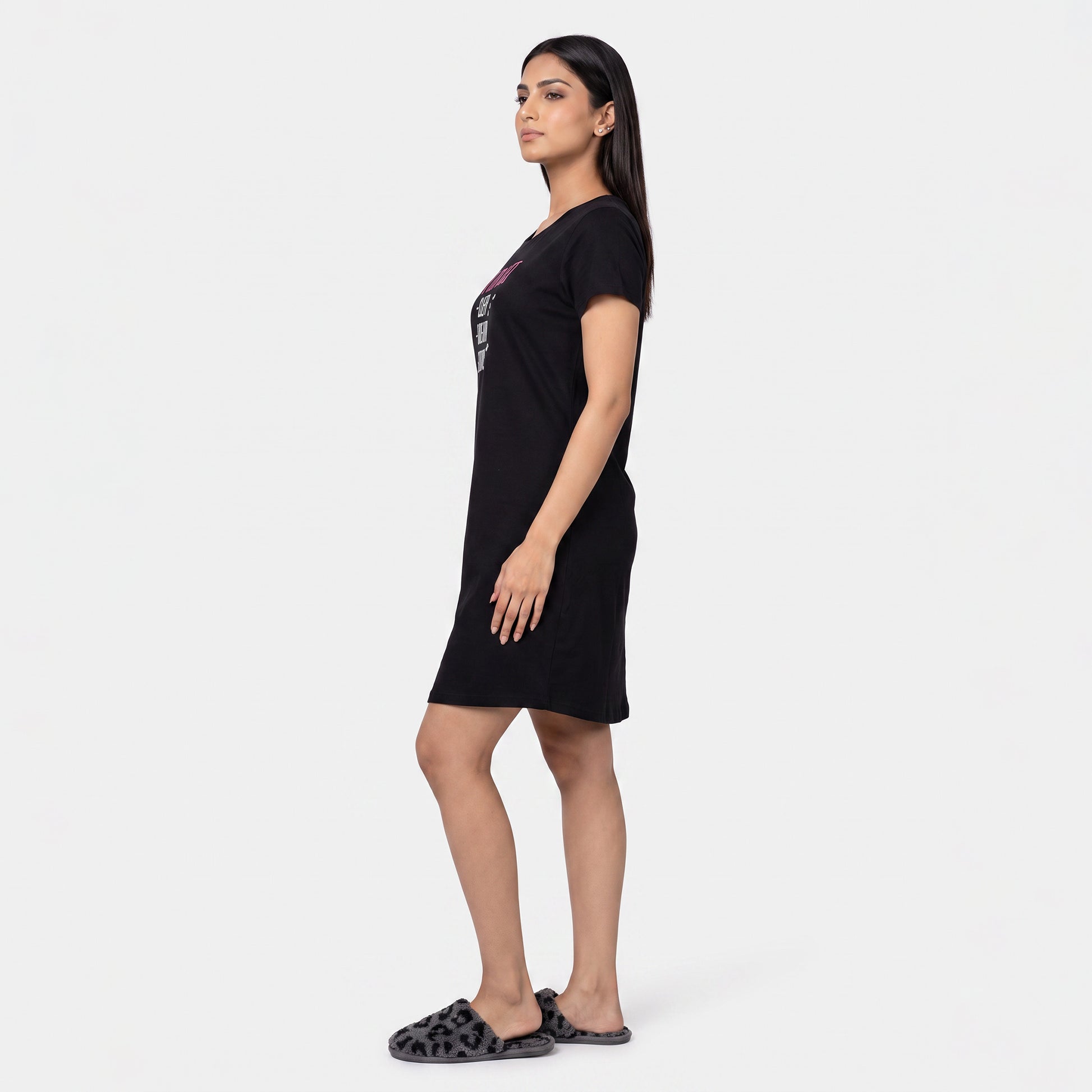 Cotton Printed Short Gown