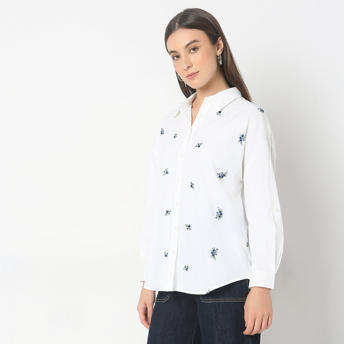 Regular Fit Embroidered Shirt