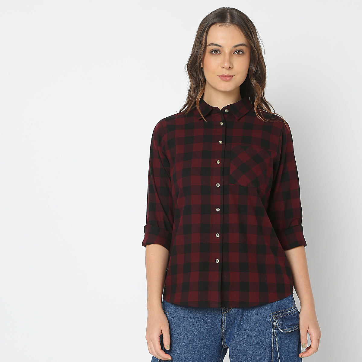 Regular Fit Checkered Shirt