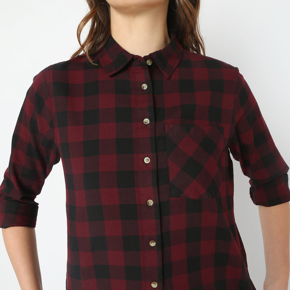 Regular Fit Checkered Shirt