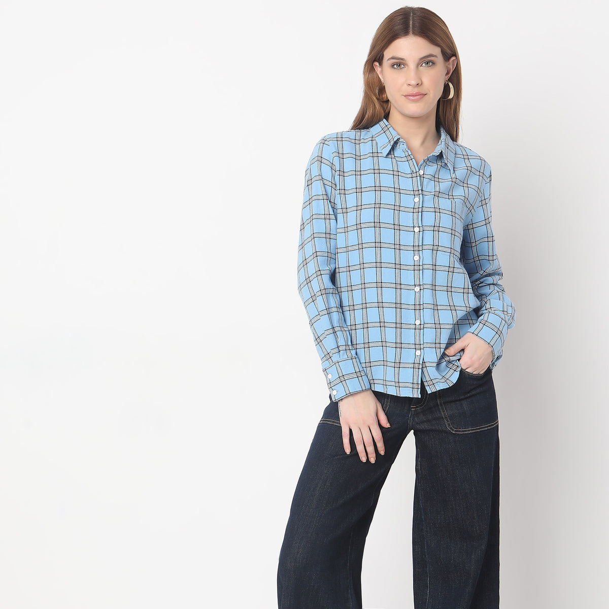 Regular Fit Checkered Shirt