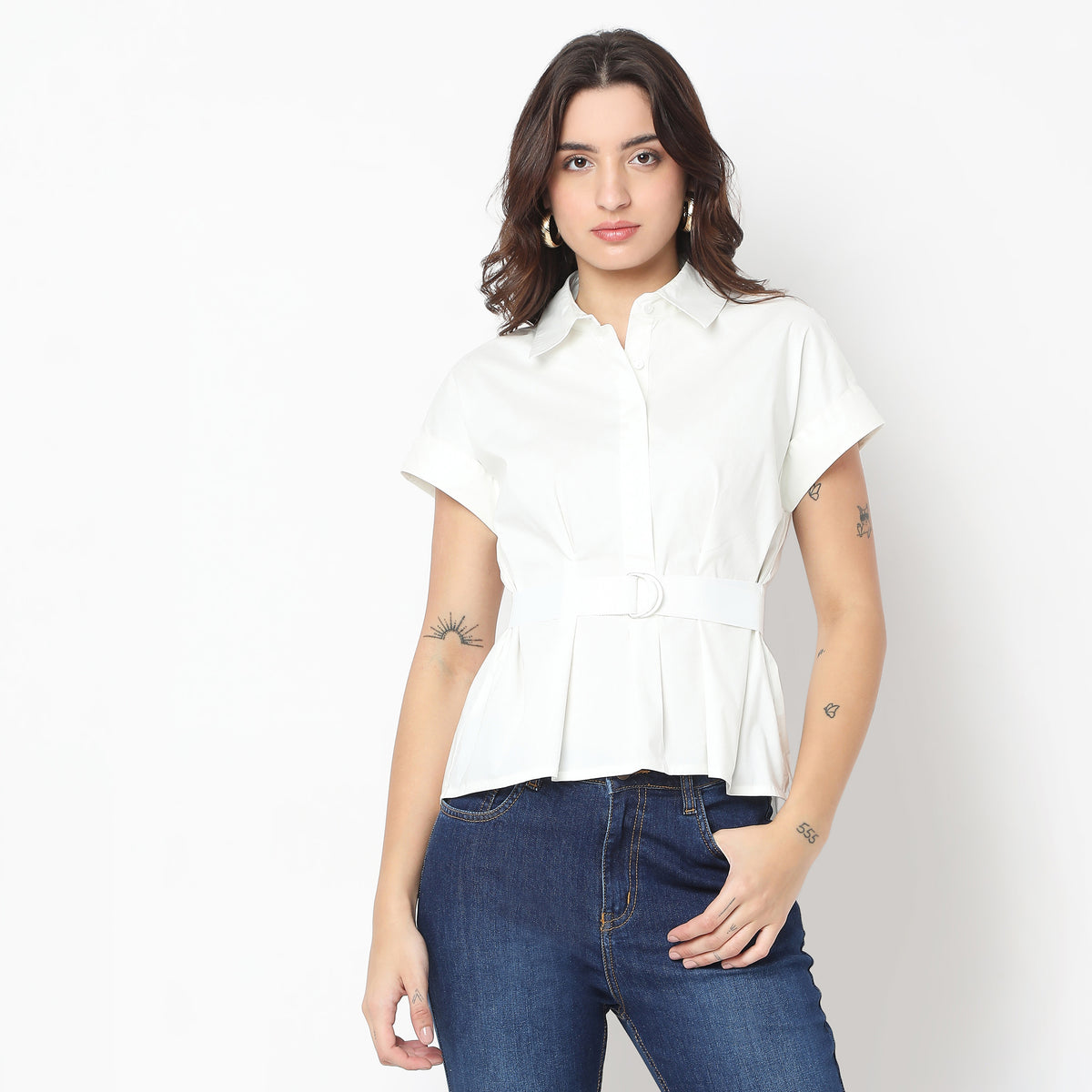 Regular Fit Solid Shirt