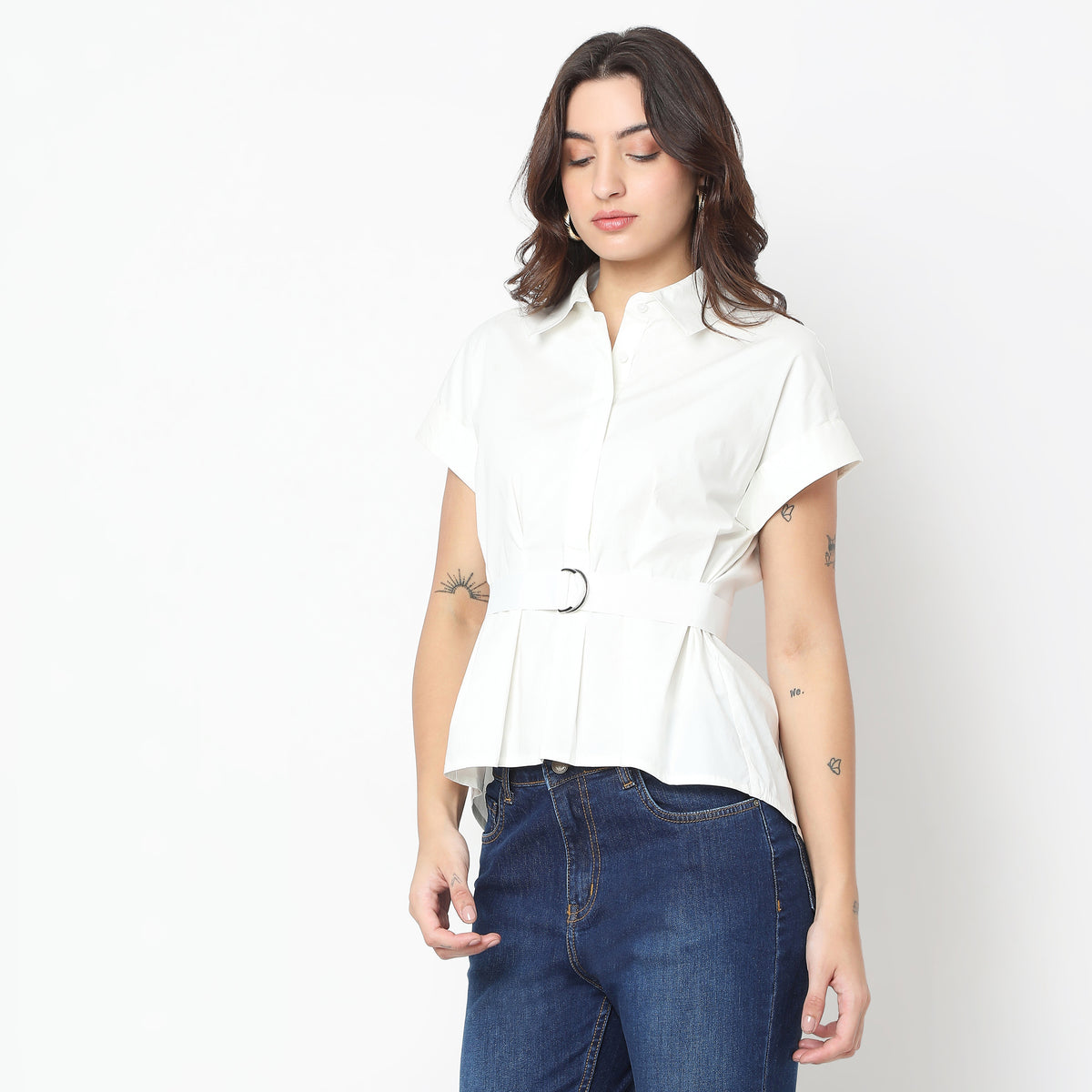 Regular Fit Solid Shirt