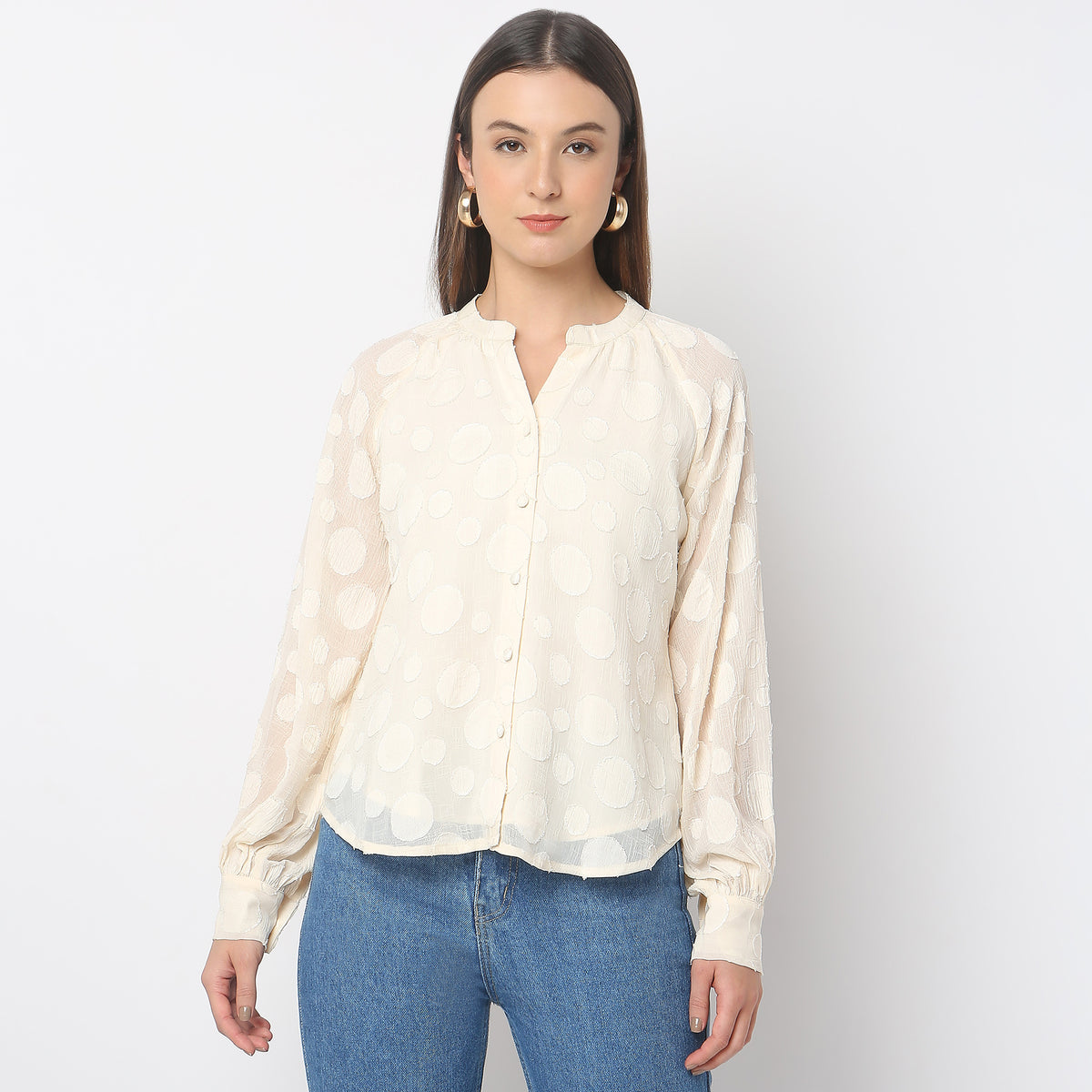 Regular Fit Solid Shirt