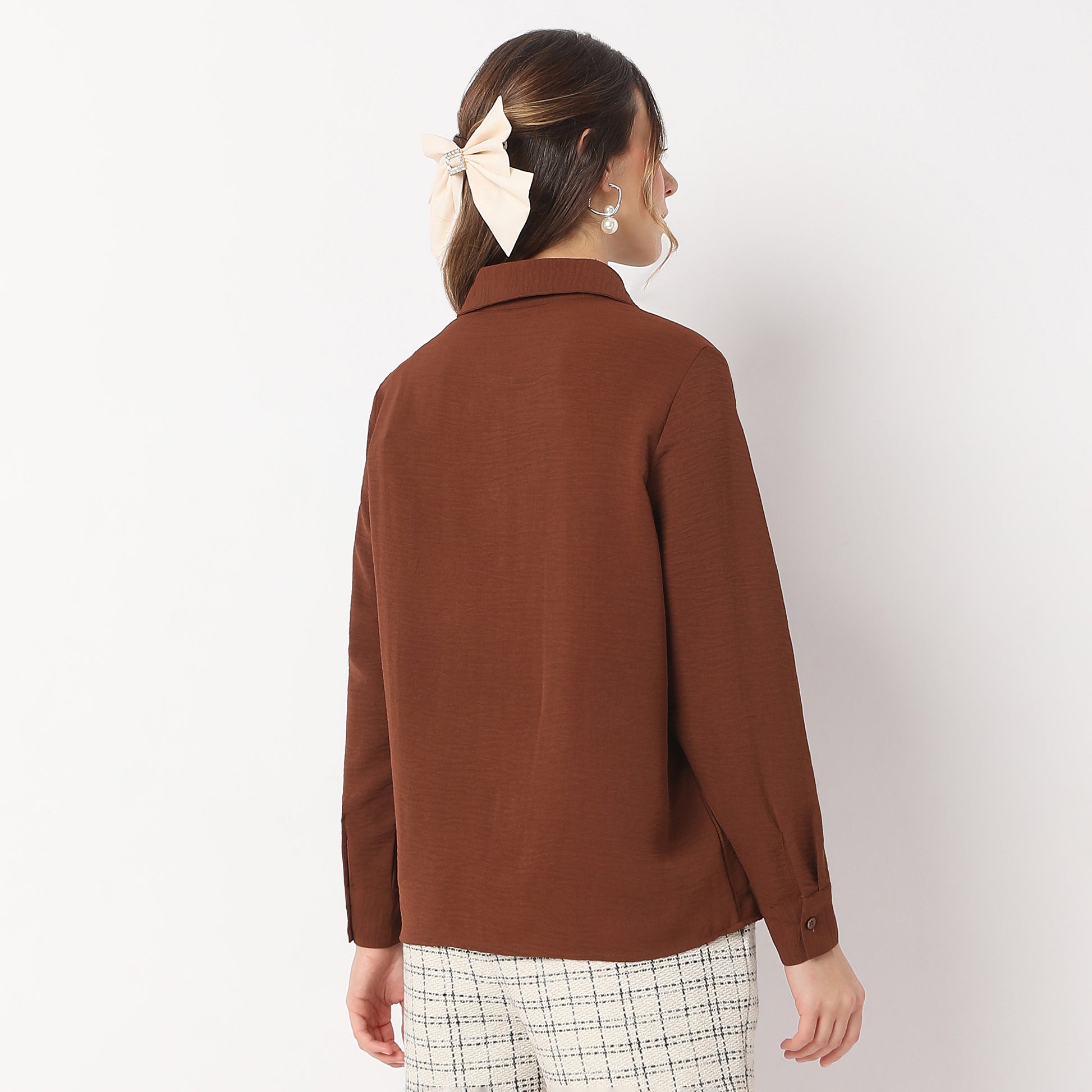 Textured Regular Full Sleeve Shirt